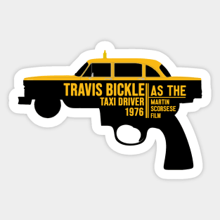 TRAVIS BICKLE AS THE TAXI DRIVER Sticker